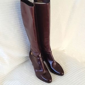 Salvatore Ferragamo Knee-High Boots - color Chocolate Brown